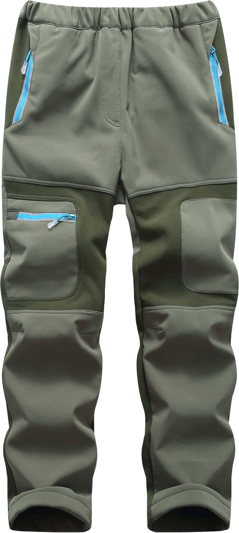 Pantalones Trekking Niño Niñas Impermeables Invierno Calentar Pantalon Montaña Senderismo Esqui Nieve Softshell al Aire Libre