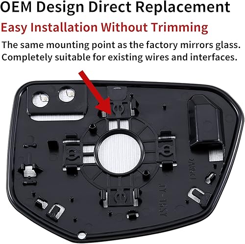 Miniatura 9 de Espejo lateral del pasajero de repuesto para Honda Civic 2016-2021, Honda Envix 2018-2022, espejos de cristal Honda Crider 2019-2022, vidrio de