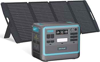 Amazon.co.jp: Eco Play ポータブル電源 2400W/2048Wh 大容量リン酸鉄