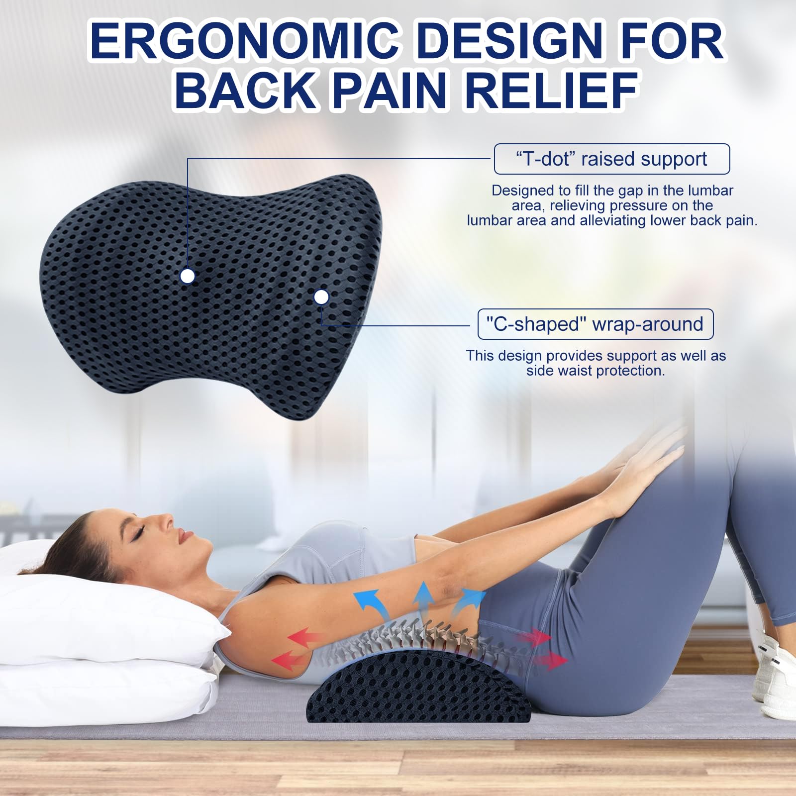 Coussin de siège de bureau ergonomique, coussin de siège en mousse à