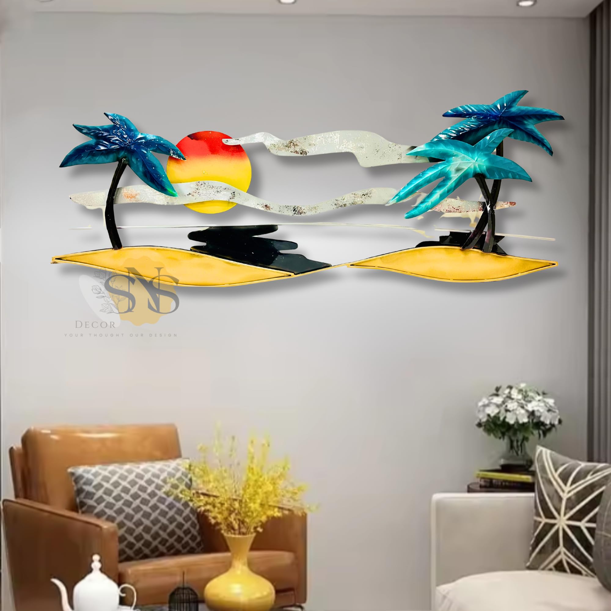 Ginkgo Tree Metal Wall Art - Modern Wall Decor -9