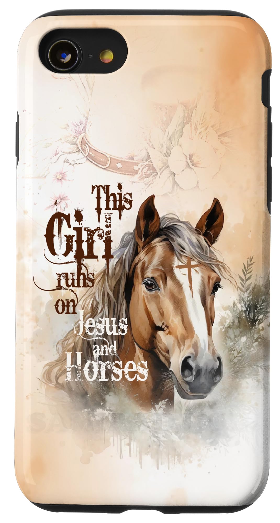 Christian Horse Lover Rodeo Cowgirl Horse Girl Horse Mom Case for iPhone SE (2020) / 7 / 8