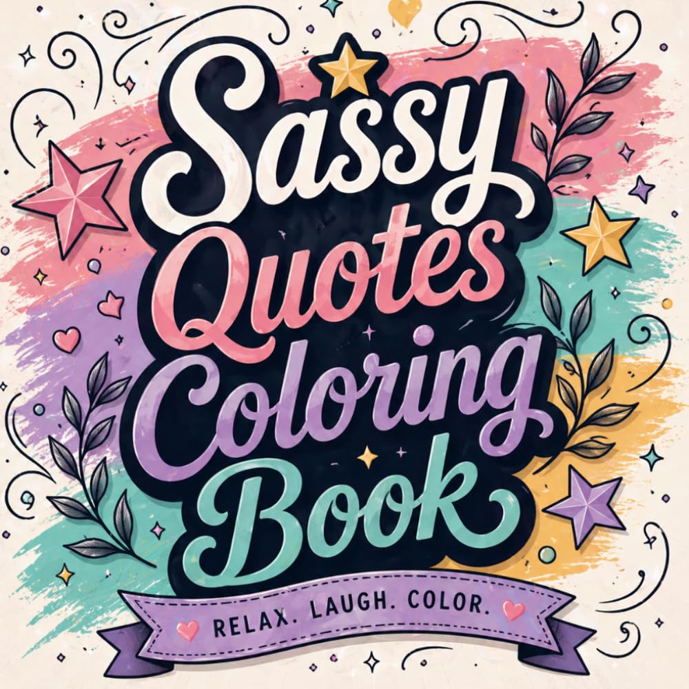 Sassy Quotes Coloring Book: Bold, Funny Quotes to Color When You’re Over It but Still Fabulous