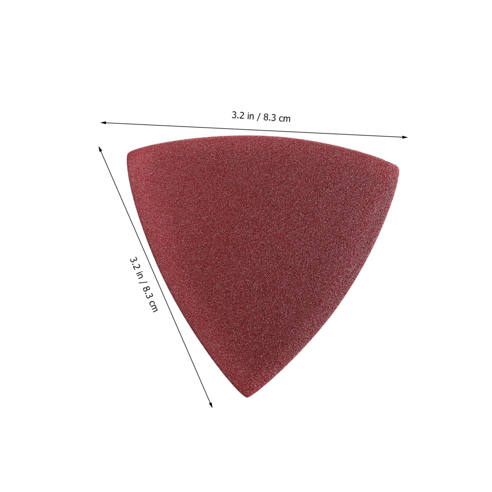 DOITOOL 100 Pcs Triangle Sandpaper Pads Coarse Sandpaper for Crafts for Furniture Wood Sanding Pads