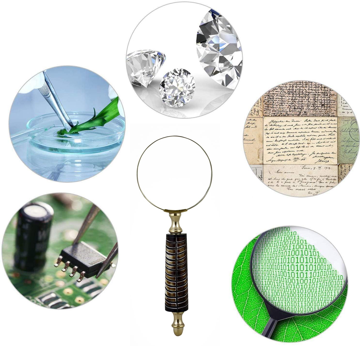 The Unltd India Vintage Magnifying Glass, 10X magnification - Image 2