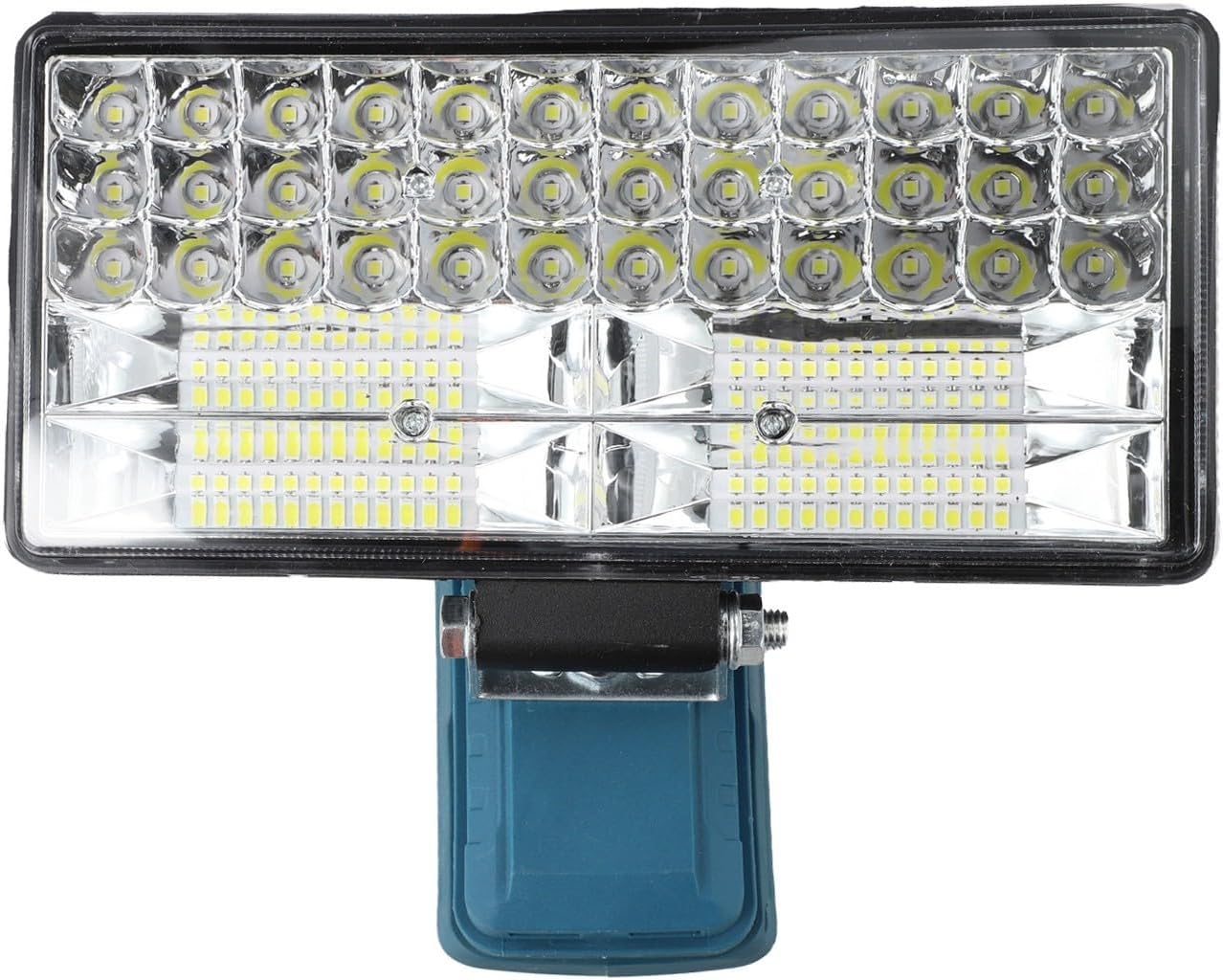 8-Inch LED Work Light with High/Low Beam Switch, Wireless Li-ion Batteries, 84-LED Portable Task Lamp Workshop, Field & Outdoor Use(A)