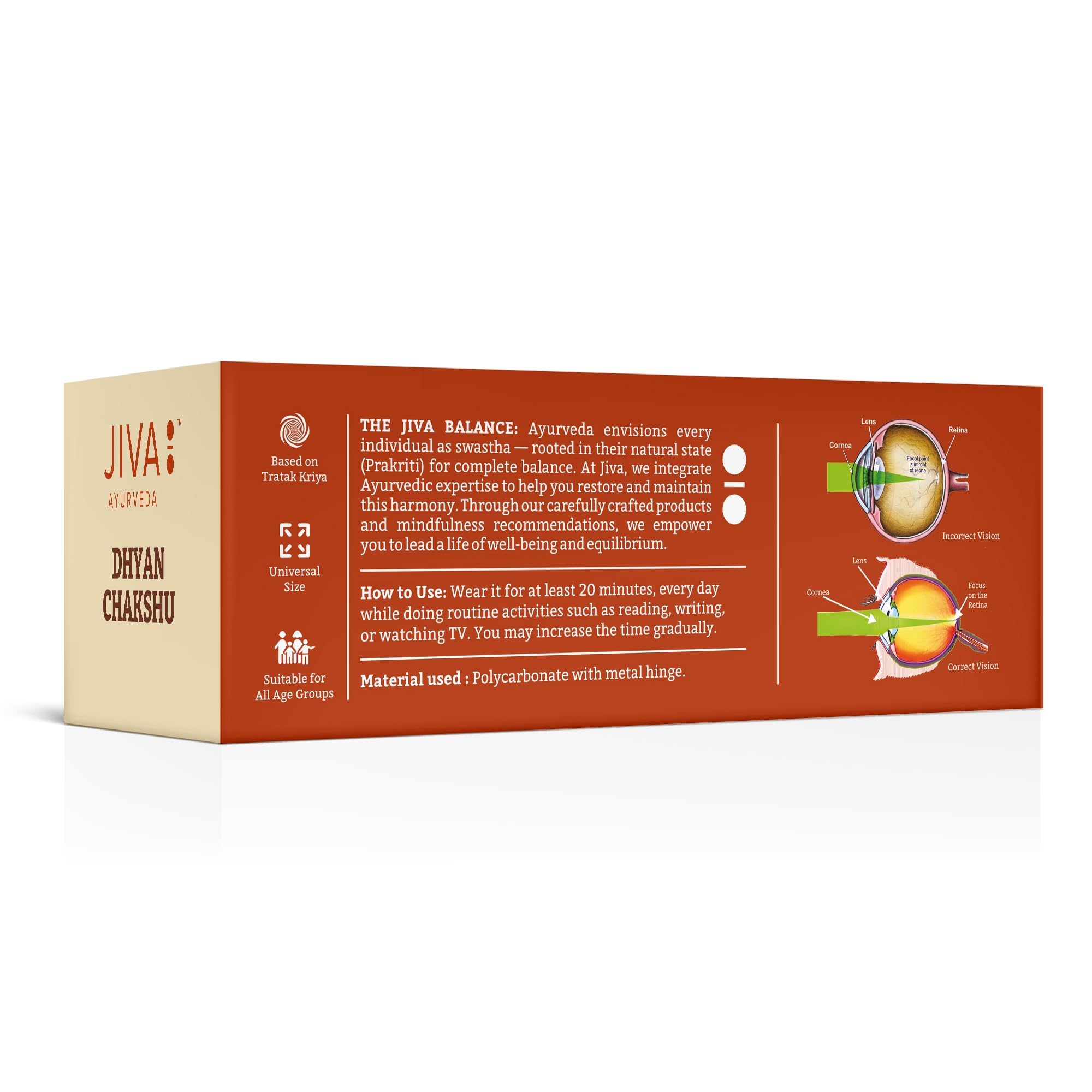 Jiva Dhyan Chakshu | Pin Hole Glasses Designed on Ayurvedic Tratak Principle - (Pack of 1) — Amazon image 2