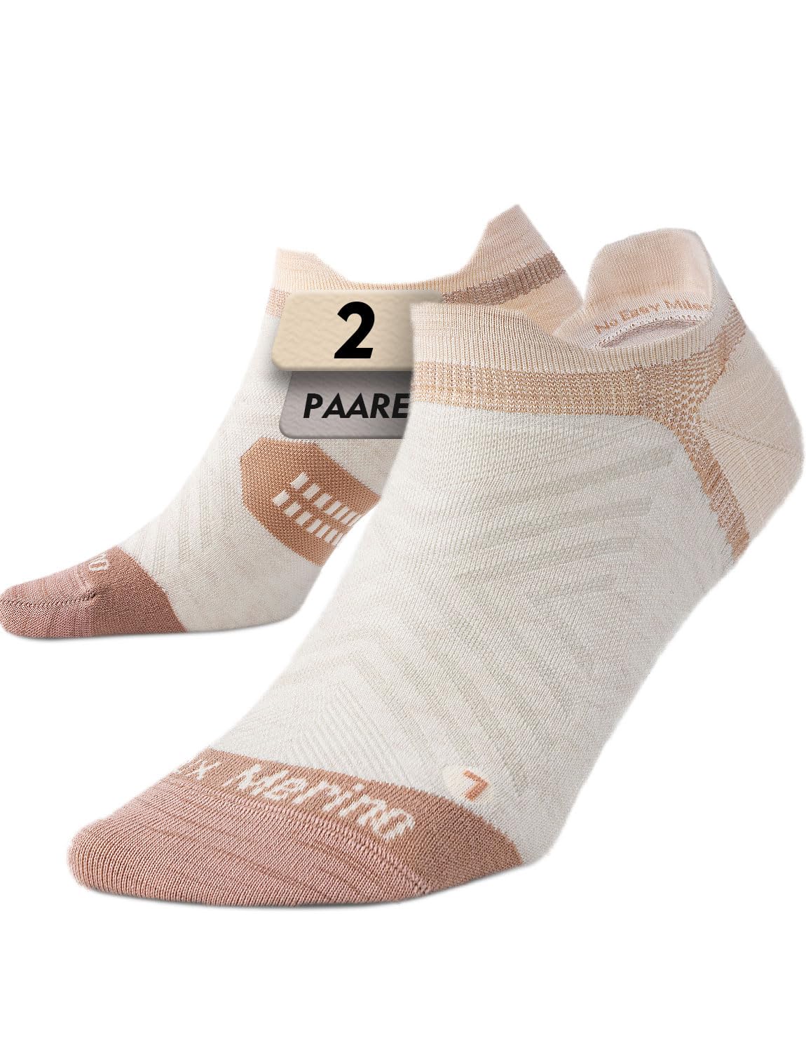 Juclise Merinowolle dünne Kurz Laufsocken Sneaker Kompressionssocken Wandersocken, anti blasen Feuchtigkeitsableitend