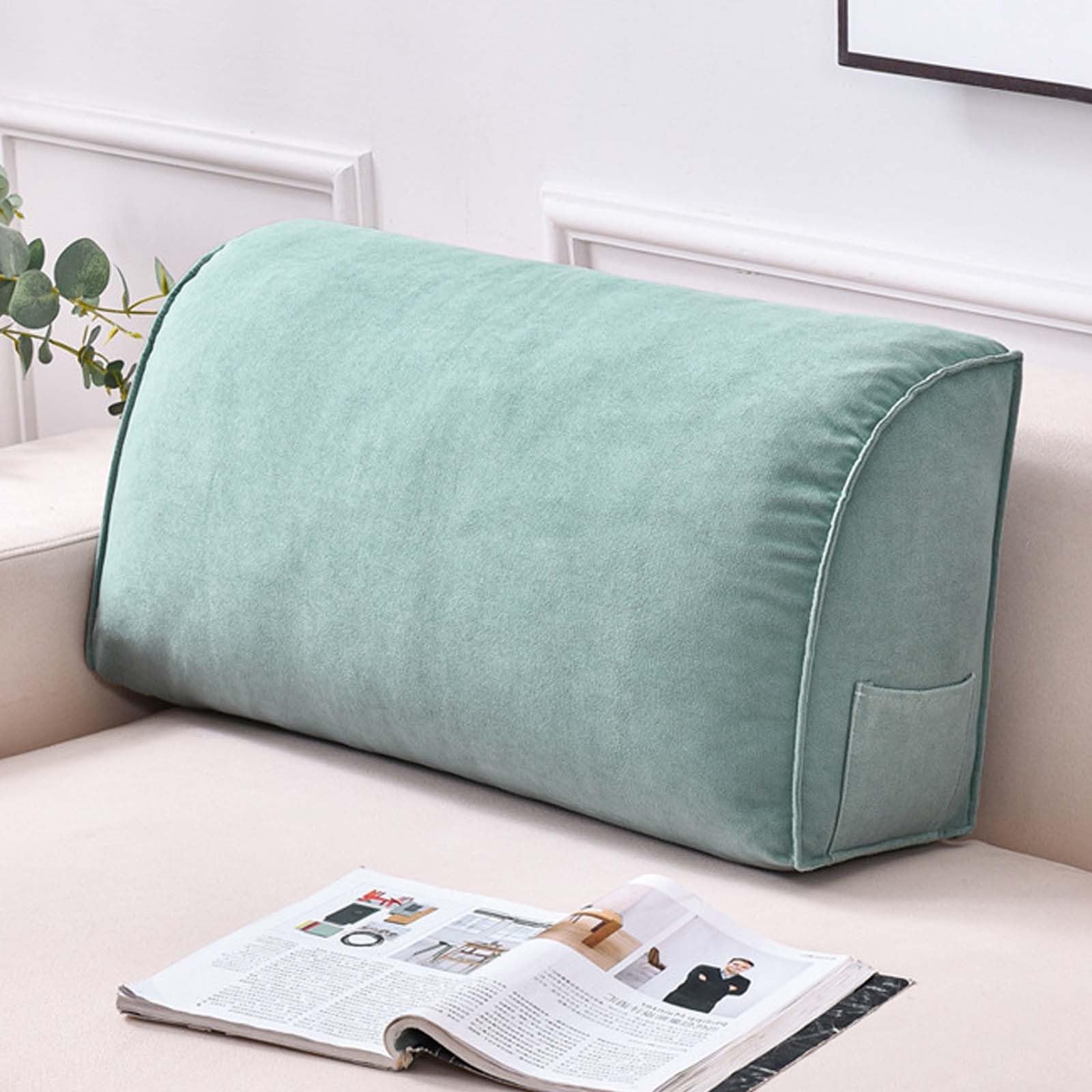 Cuscino a Cuneo Cuscino da Lettura per Letto e Divano Cuscini per Testata Letto Sfoderabile Schienale Divano Cuscini da Letto per Appoggio Schiena(#6,80x20x35cm)