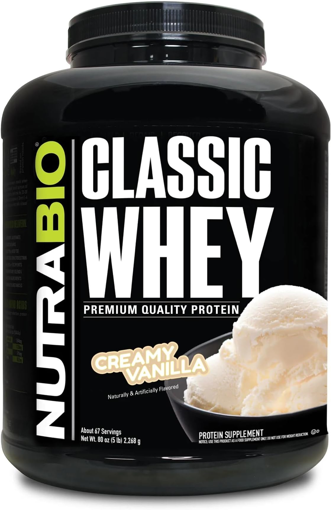 Whey Protein Concentrate (Vanilla) - 5 Pounds