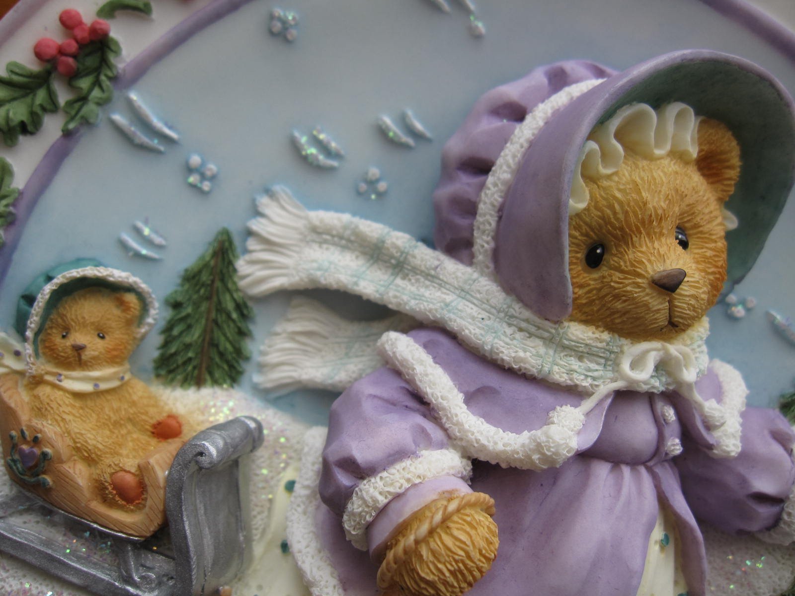 Cherished Teddies' Four Seasons Plate Collection : Amazon.co.uk