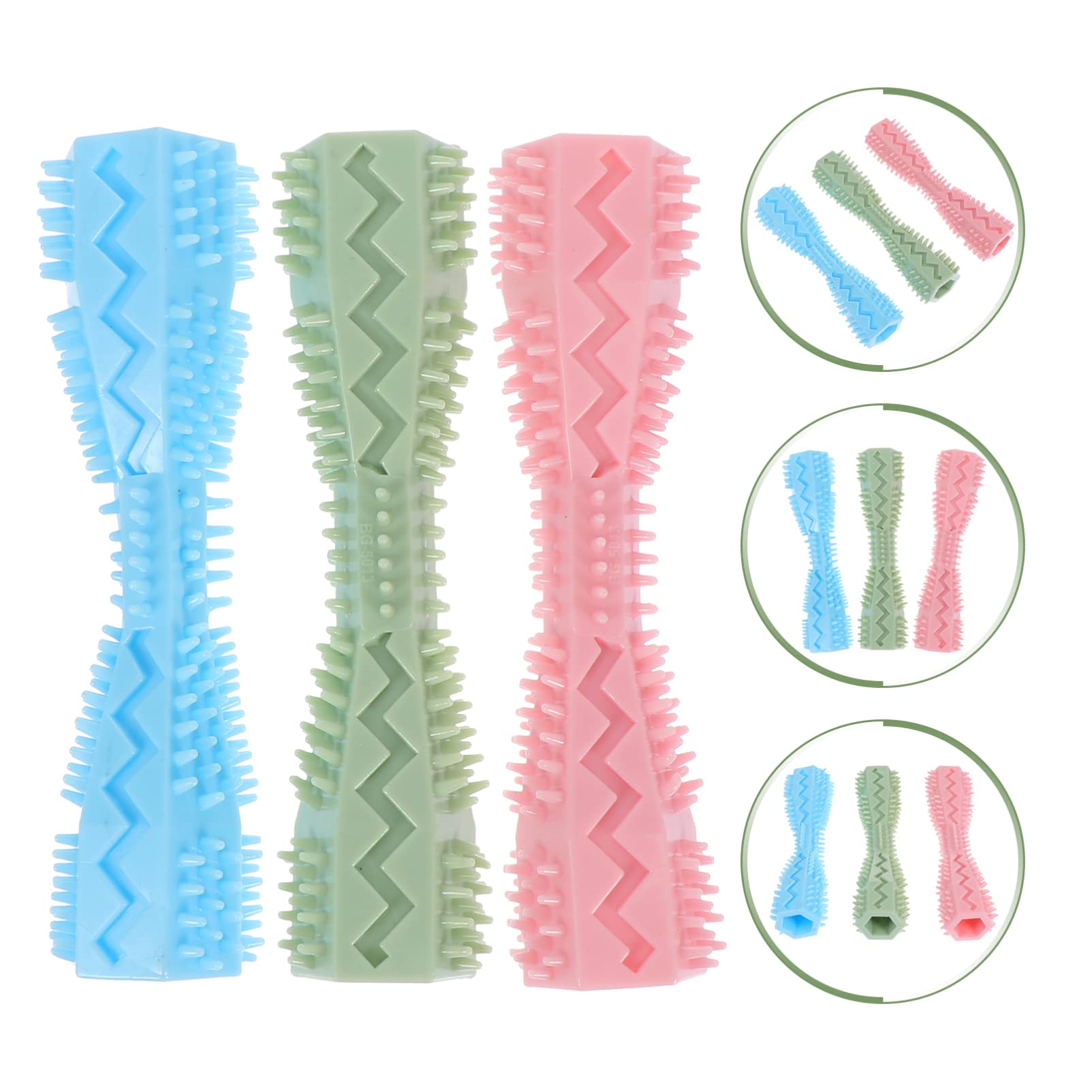 Mipcase 9piezas Juguetes Masticables para Perros De Juguetes para Mascotas Resistentes y Ligeros para Limpiar y Moler Los para Entrenamiento De Perros
