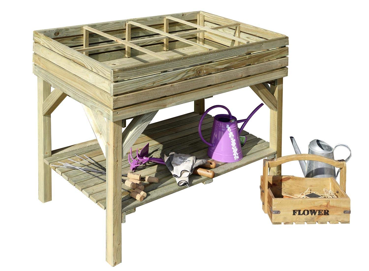 Jardipolys Carré Potager surélevé 8 Cases KÜB - 100 L - Cerland