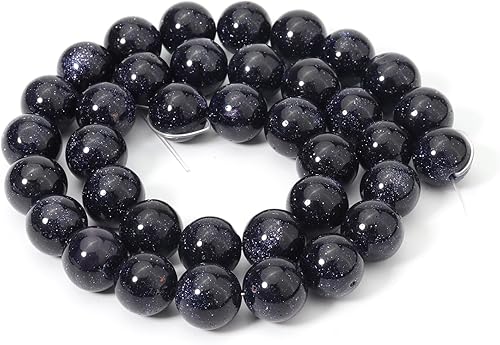 Miniatura 139 de 60 cuentas de piedras preciosas naturales de lapislázuli de 0.236 pulgadas (0.236 in) con cristal curativo energético, cuentas redondas sueltas