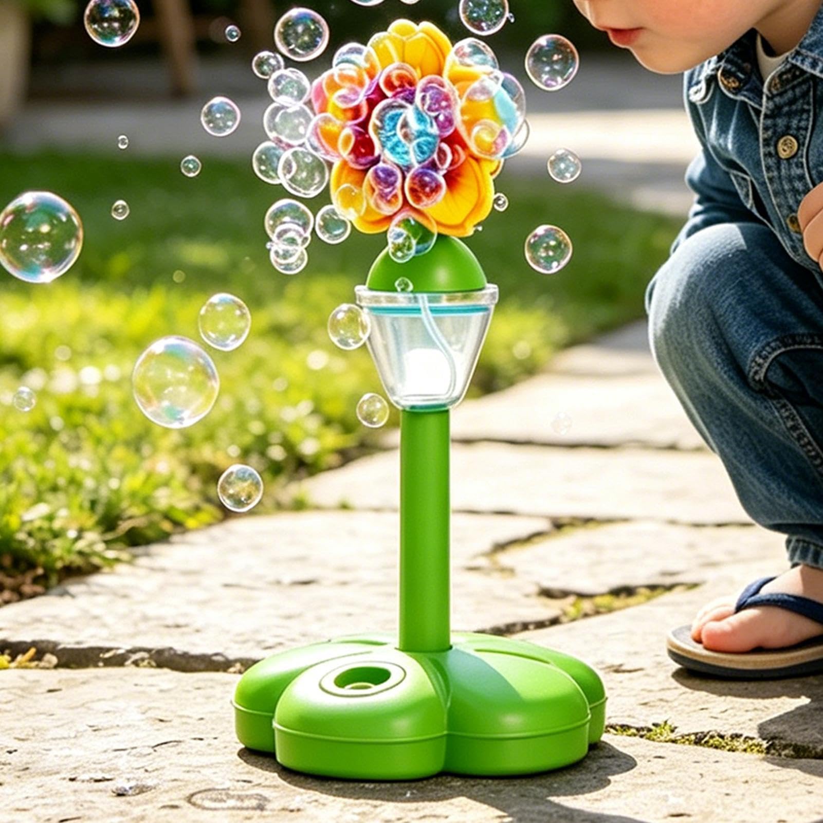 Macchina delle Bolle per Bambini Giocattolo da Esterno Ricaricabile con | Soffiatore Automatico Di Bolle Da Esterno Giocattolo Per Bambini Per Feste Matrimoni Giochi Estivi Giar