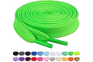 Vibrant Lift for Footwear: 2 Pairs of Lime Green Shoelaces in 27" to 72"