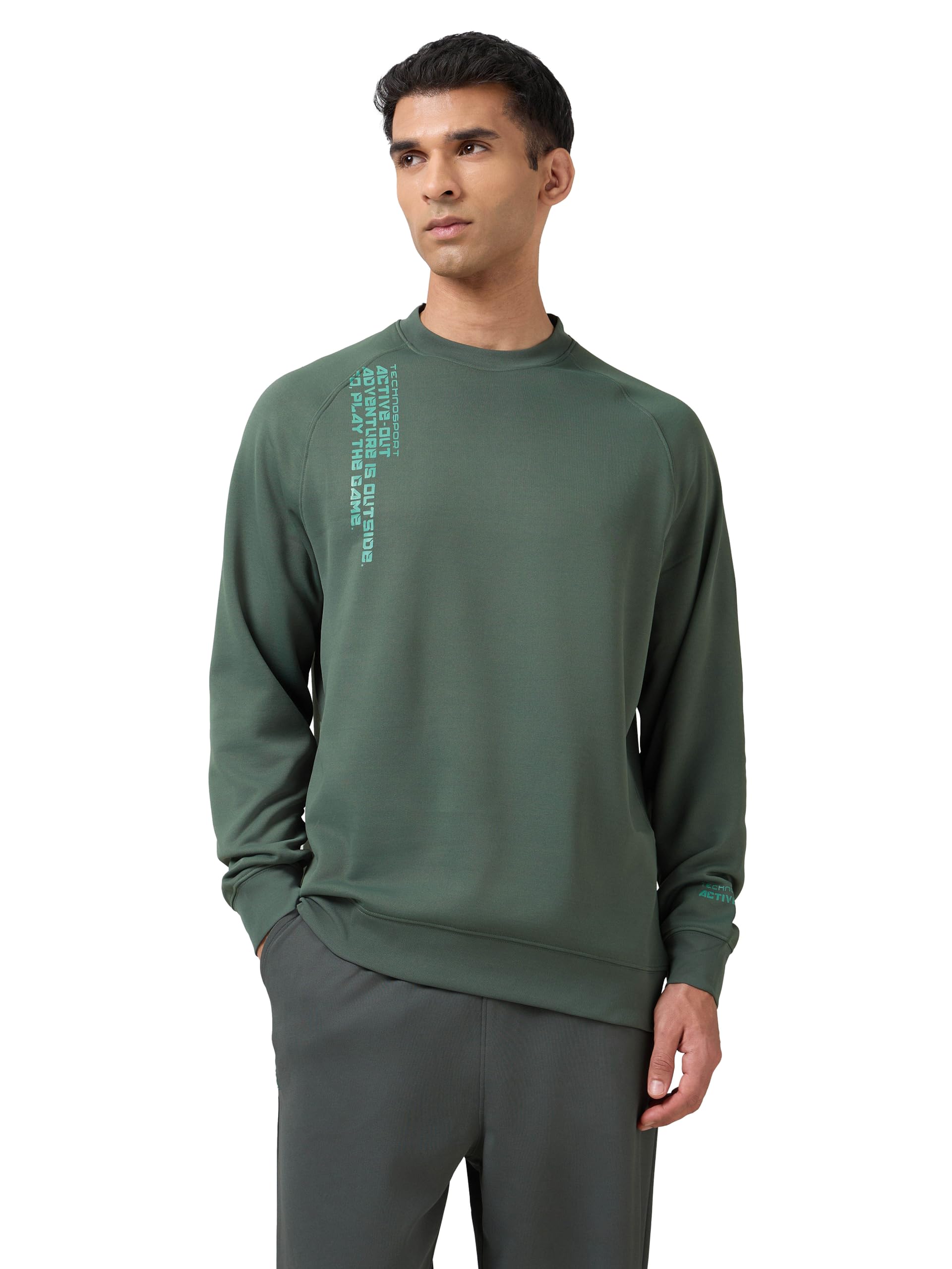 Men's Regular Fit Crew Neck Full Sleeve Active Out Sweatshirt for Casual & Regular Use-image-36