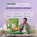 Prolicious Thins Cream & Onion High Protein Chips | Upgrade Your Snacking | 10g Protein + 5g Fibre | Same Crunch, Snack Smarter | Plant Based, Gluten Free | No Palm Oil | 50g, Pack of 7 gallery image