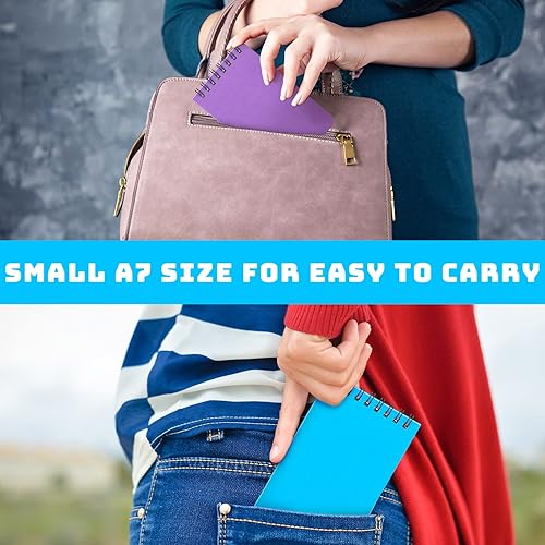 Miniatura 7 de 120 cuadernos de notas encuadernados en la parte superior, 25 hojasbloc, mini, blocs de notas en espiral, cuaderno de bolsillo de papel en blanco