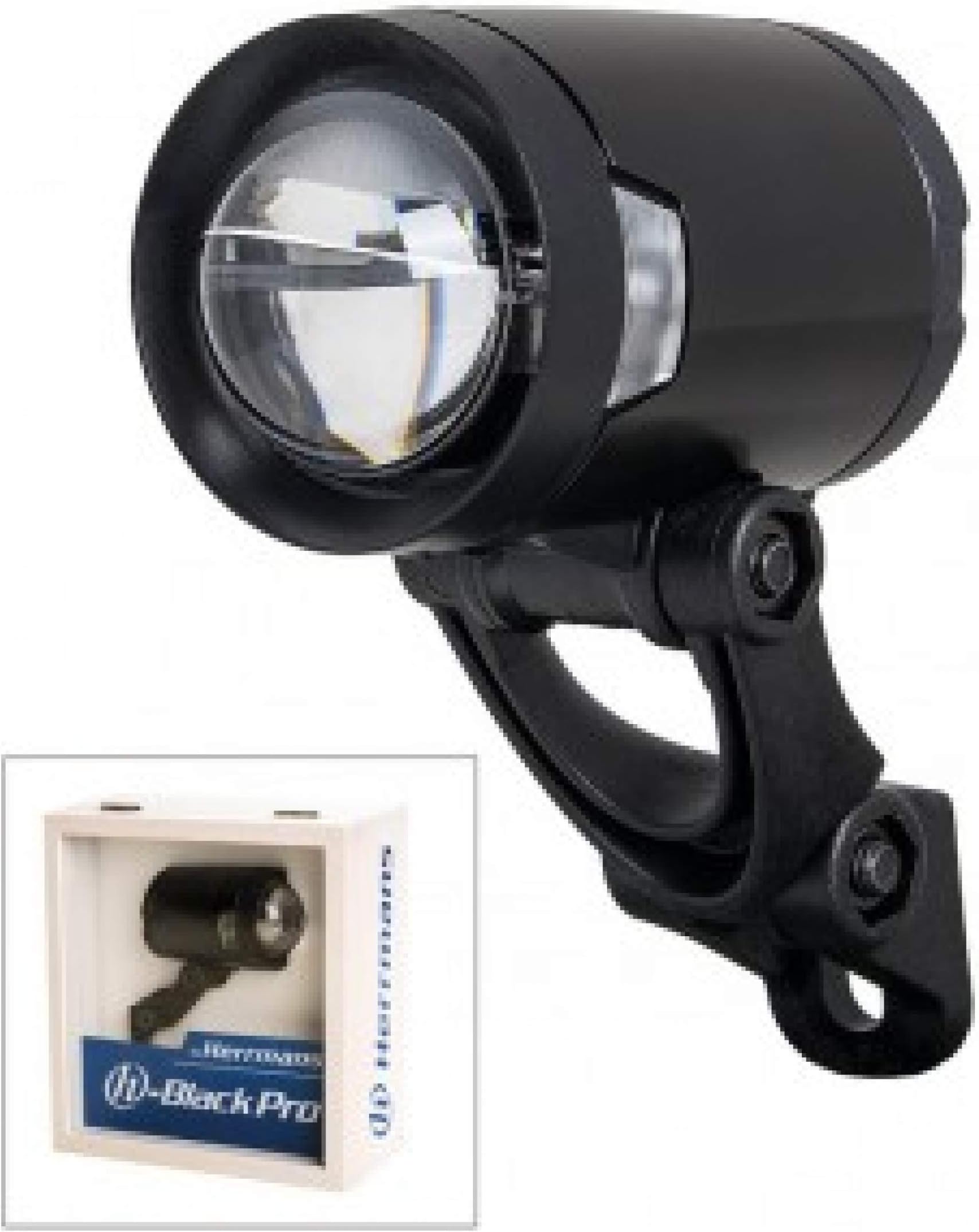 Herrmans H-Black Pro Dynamo LED Head Light, Black - 4099-0140