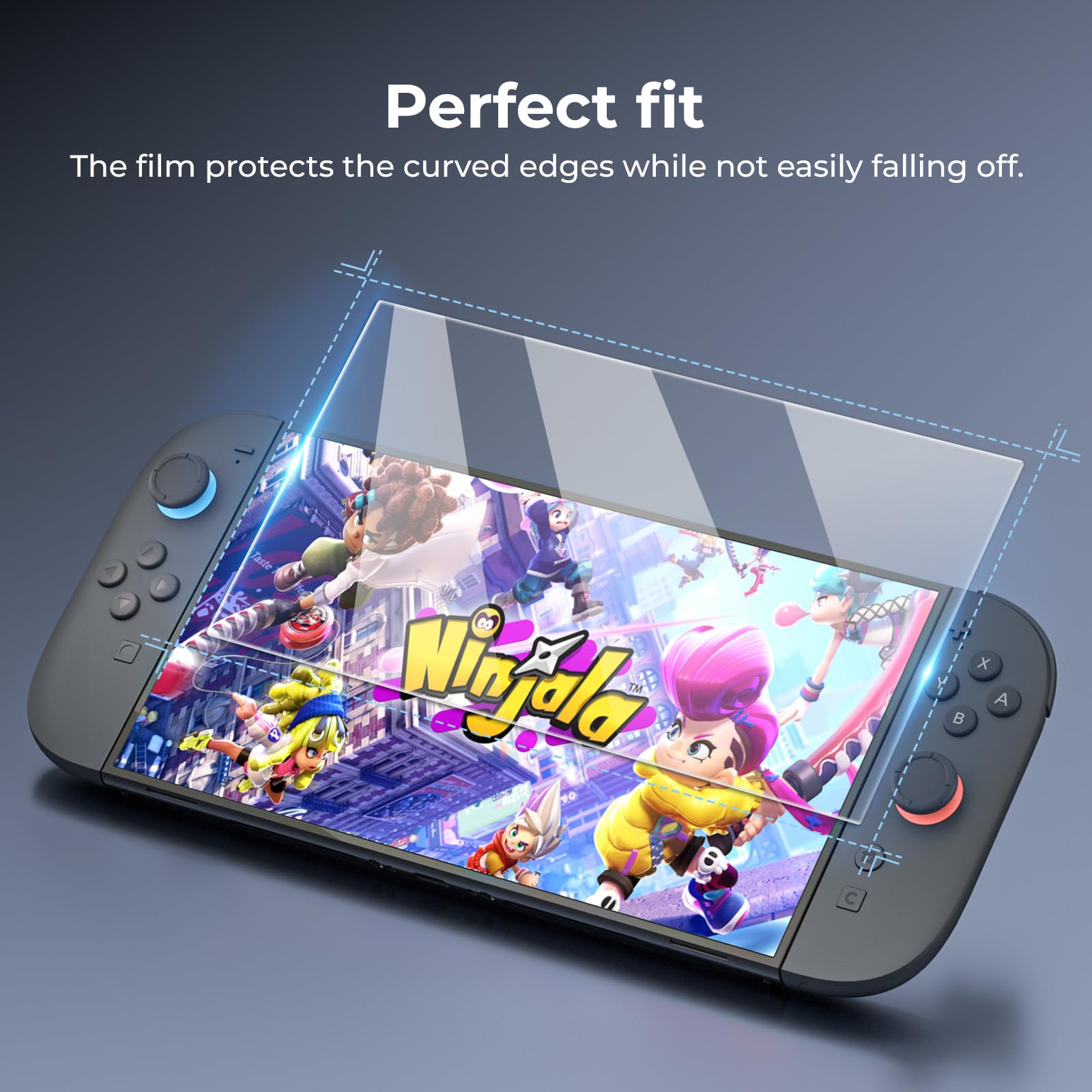 HEYSTOP [90 Stück] Displayschutzfolie für Nintendo Switch 2 [4er-Pack] Displayschutzfolie Aus Gehärtetem Glas Schutzfolie für Nintendo Switch 2, 9H-Härte, Kratzfest, HD-klar