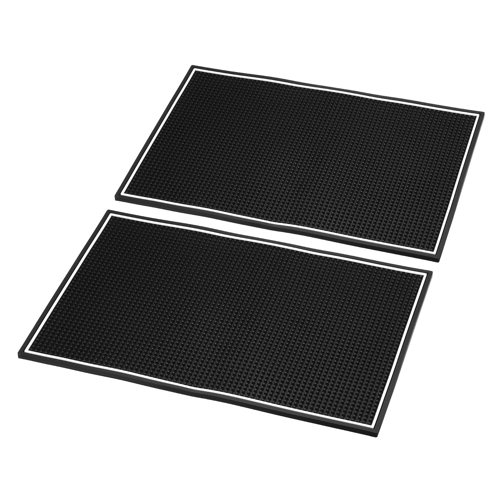 PATIKIL 18" x 12" x 0.4" PVC Bar Mats