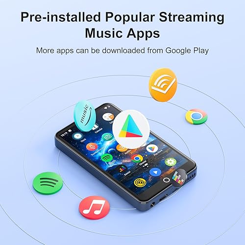 Miniatura 3 de Reproductor de MP3 con Bluetooth y WiFi, reproductor de música MECHEN MP3 y MP4 con Spotify, Tienda Music, Deezer, Audible, Navegador, Reproductor