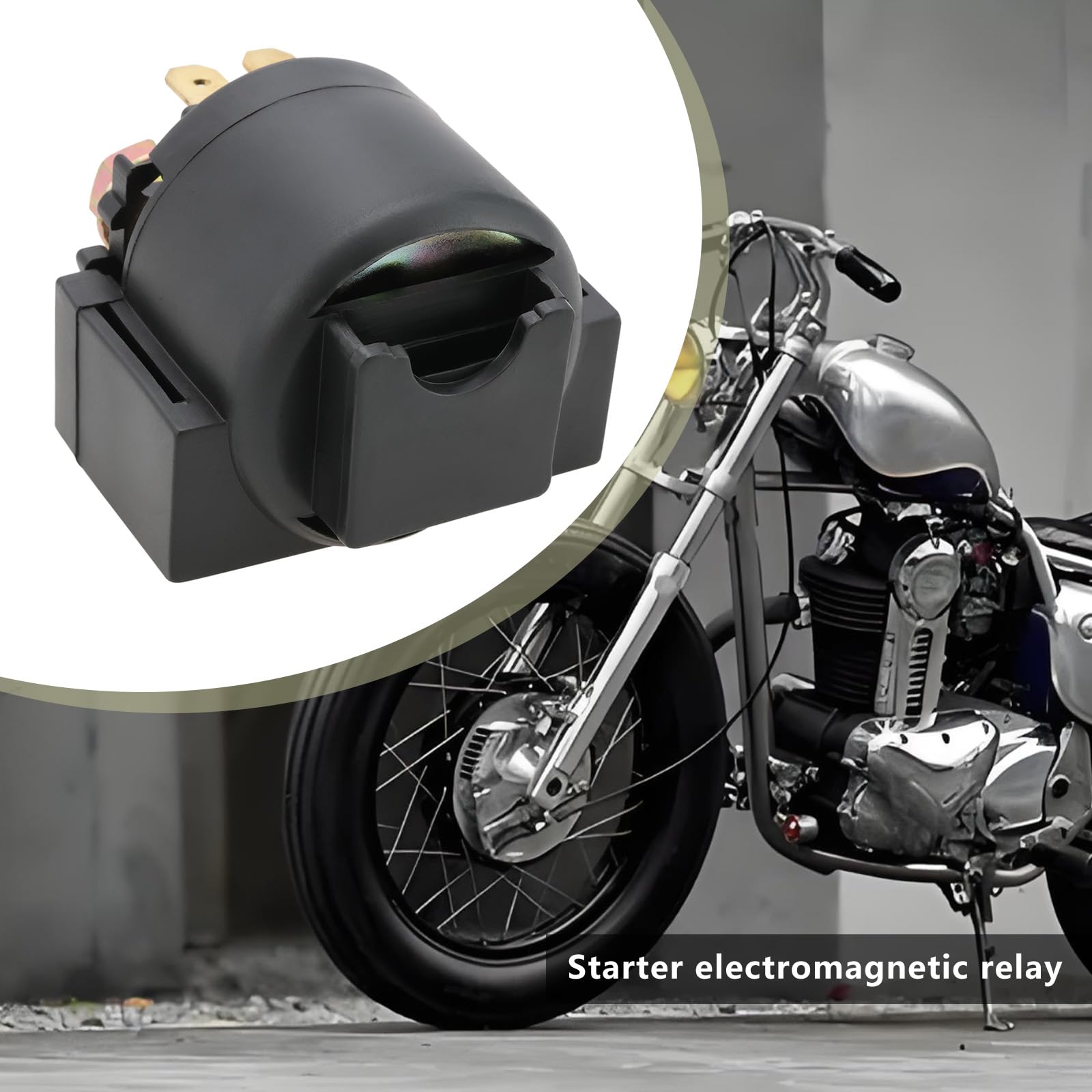 The Lord of the Tools Relais solénoïde de démarreur de moto 12 V 1 pièce de rechange 27010-1098 27010-1235 compatible avec Kawasaki BJ EN GPX GPZ GTR VN Z ZR Triumph Tiger T