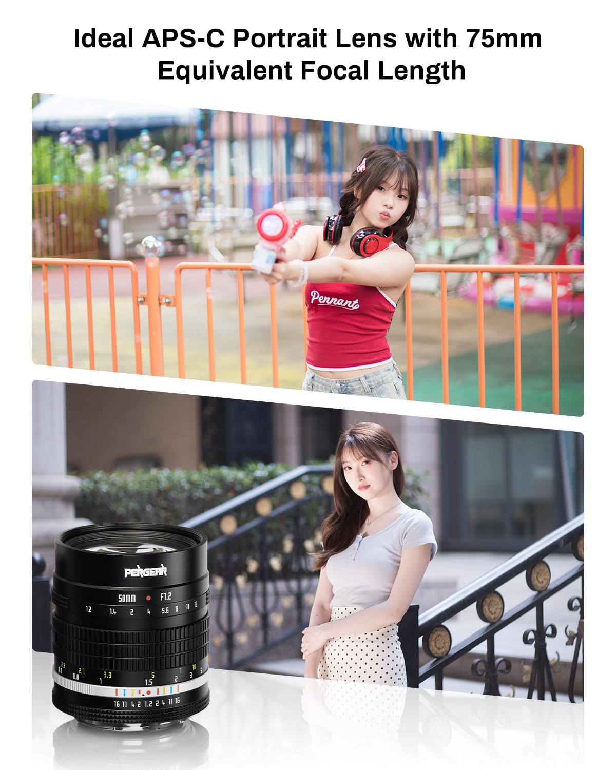 Amazon.co.jp: Pergear 50mm F1.2 APS-C RFマウント 単焦点レンズ
