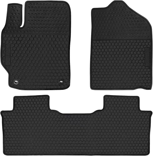 Tapete de goma para piso de automóvil para Toyota Camry 7th 2012-2013-2014-2015-2016-2017, ajuste personalizado, juego de forros de goma negra para