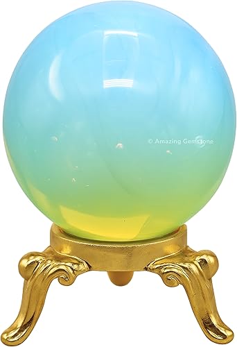 Vista 99 de Amazing Gemstone Black Tourmaline Crystal Ball with Stand - 2" Inches Crystal Sphere Meditation Balls for Witchcraft and Decorative Balls