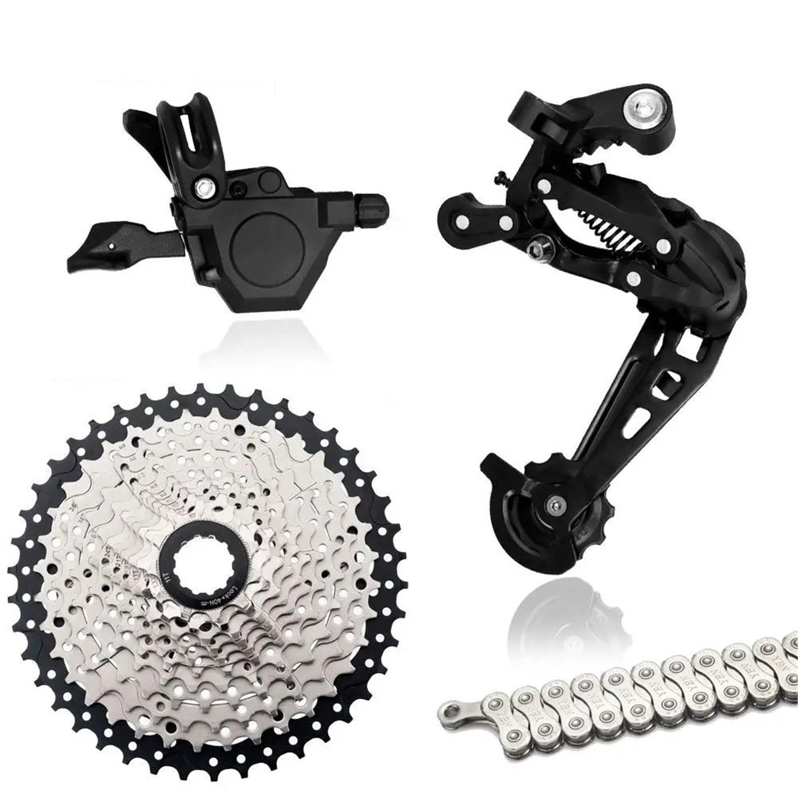 Grupo de velocidades RX10 1x10, Grupo de Cadena YBN, desviadores Traseros, Cassette MTB de 36 Dientes y 42 Dientes, Cambio Rainbow M6000 A5 A7 Deore