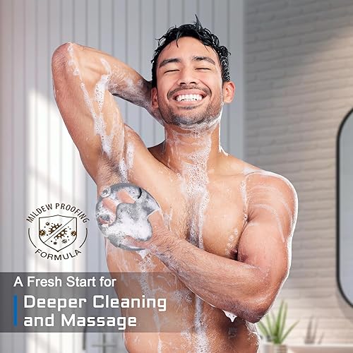 Miniatura 3 de Exfoliante corporal de silicona, exfoliante corporal para uso en la ducha, limpiador corporal premium para limpieza profunda y piel sensible,