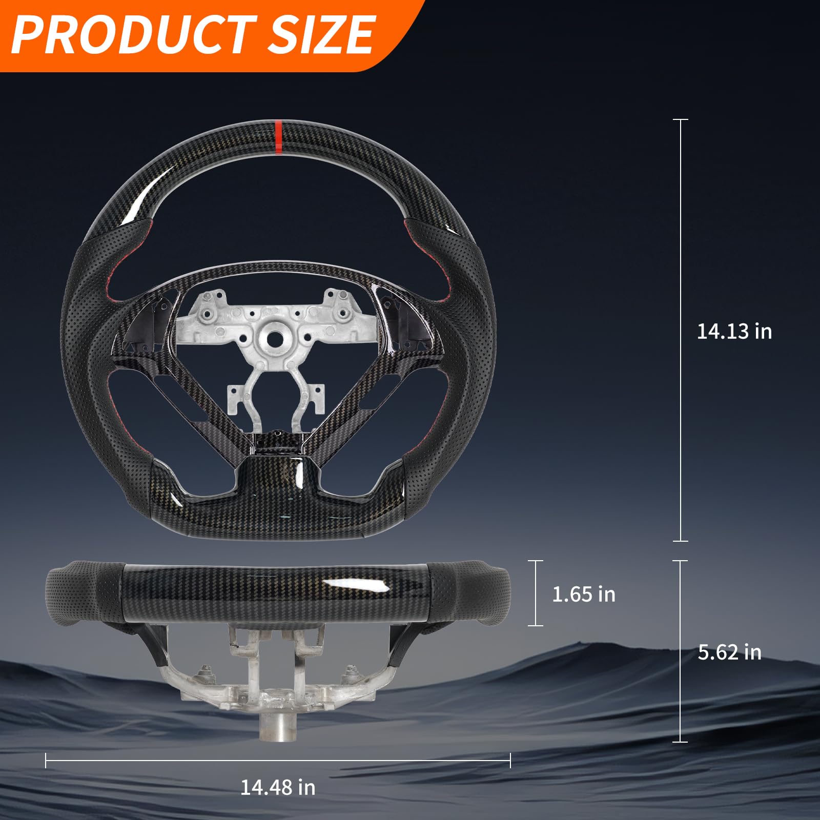 Hydro Dip Carbon Fiber Steering Wheel With Replacement Trim Fit for Infiniti G25 G35 G37 2007-2013 EX35 EX37 2008-2013 Automotive Car Steering Wheel