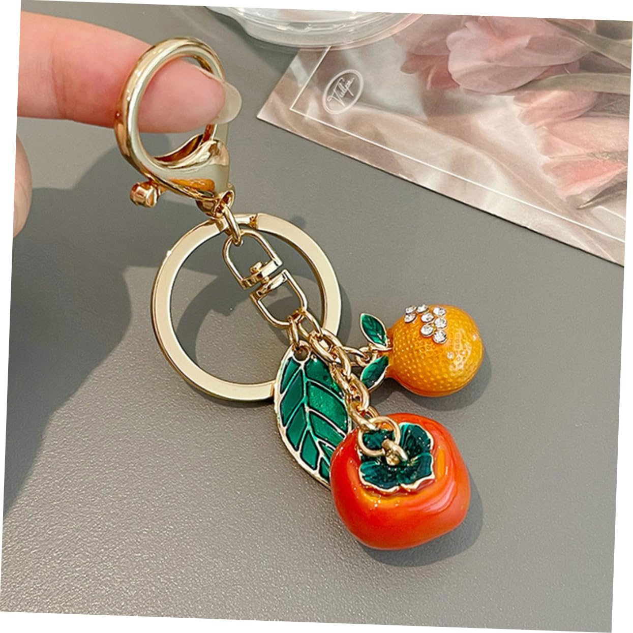 SOIMISS 5piezas Llavero De Diseño De Fruta Colgante Decorativo Para Llaves y Mochilas Único y Práctico