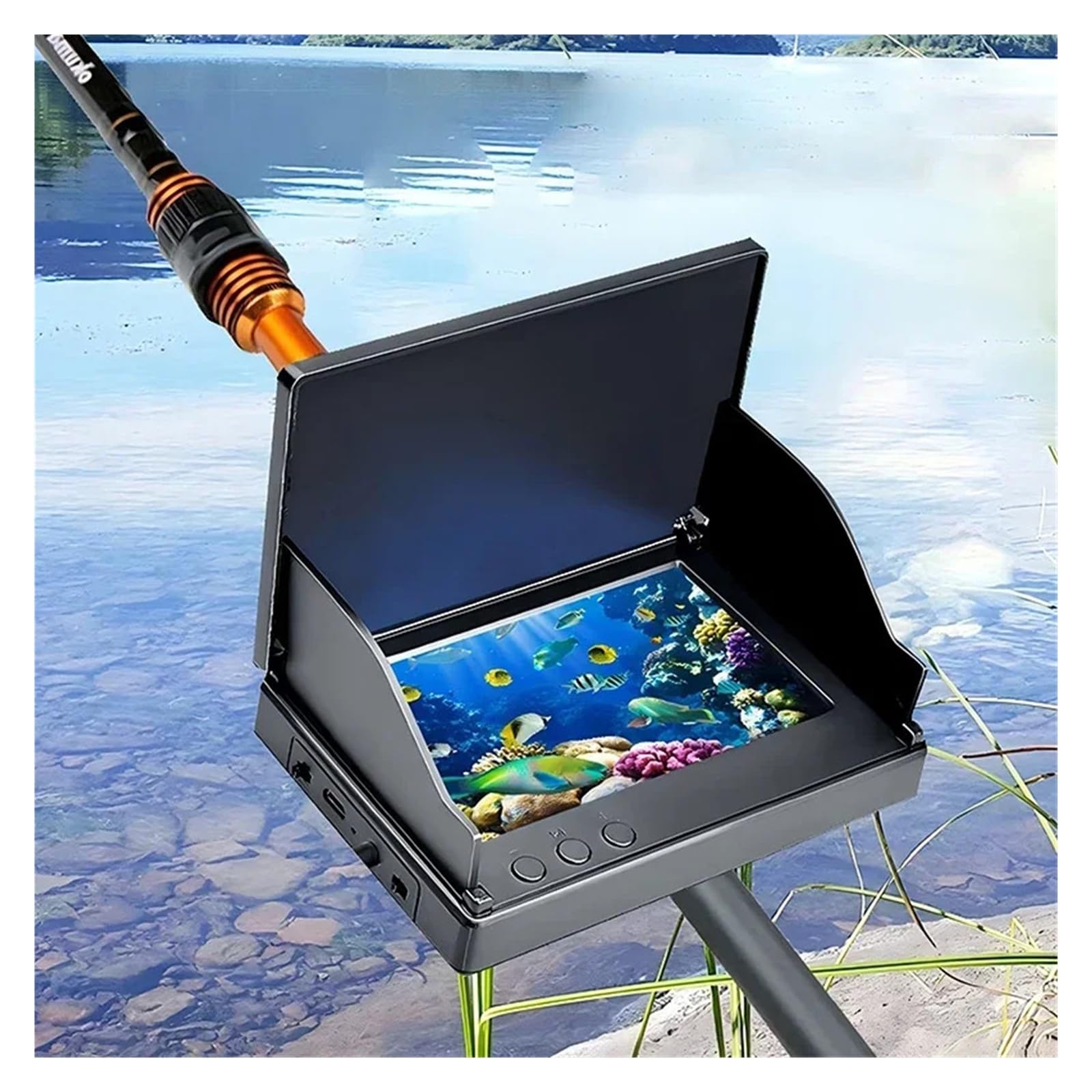 Jednostronny Sunshade Podwodny Fish Finder, Zestaw do Obserwacji Wędkarstwa, Kamera Wizualna HD Anchor Wyraźny widok