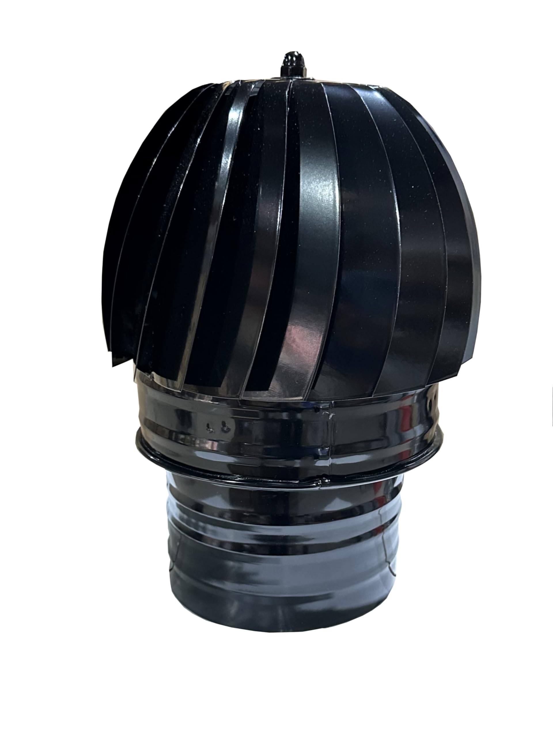 Sombrero para chimenea y estufas Extractor de humos Giratorio color Negro vitrificado diámetro 200mm