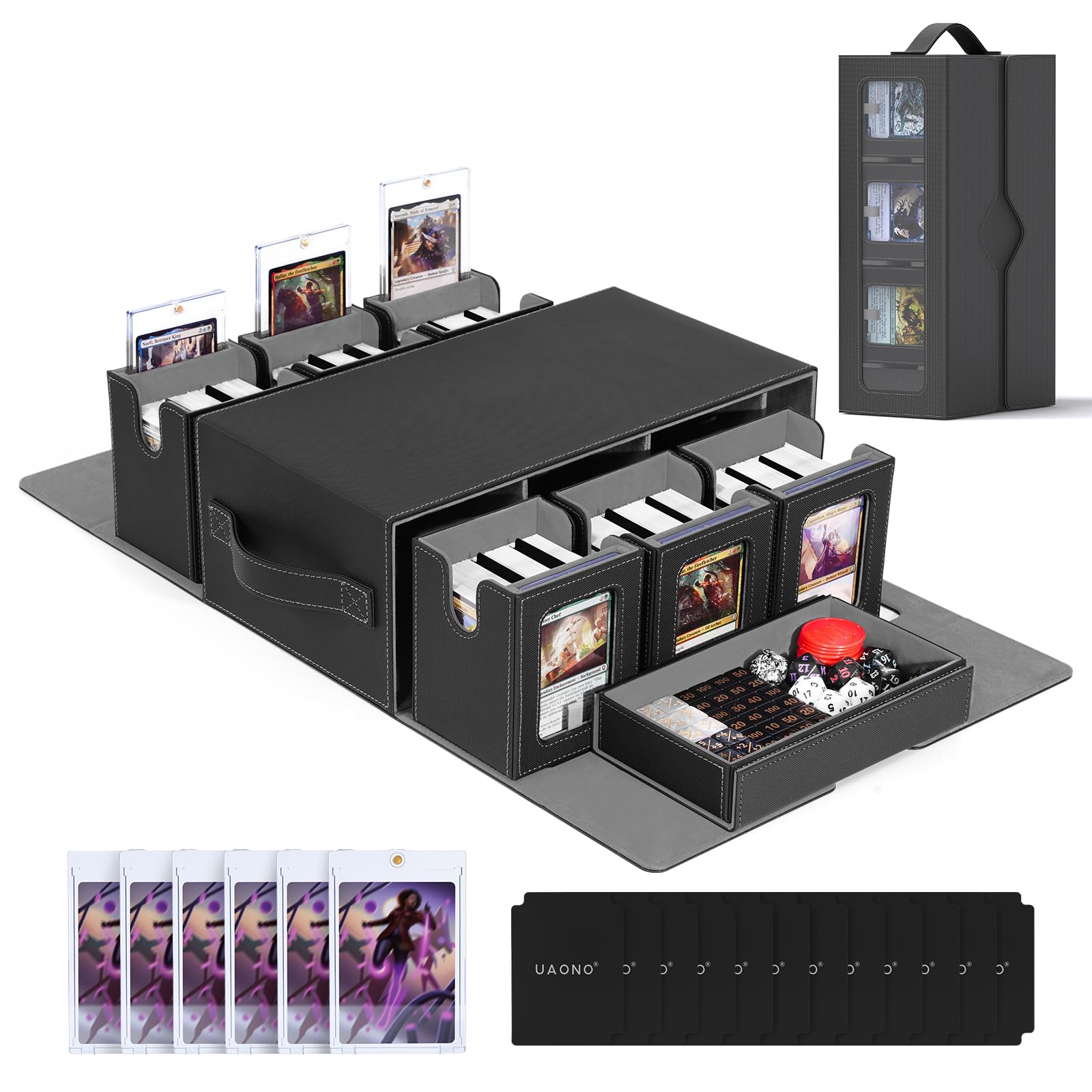 UAONO 6-Deck Modular Commander Deck Box