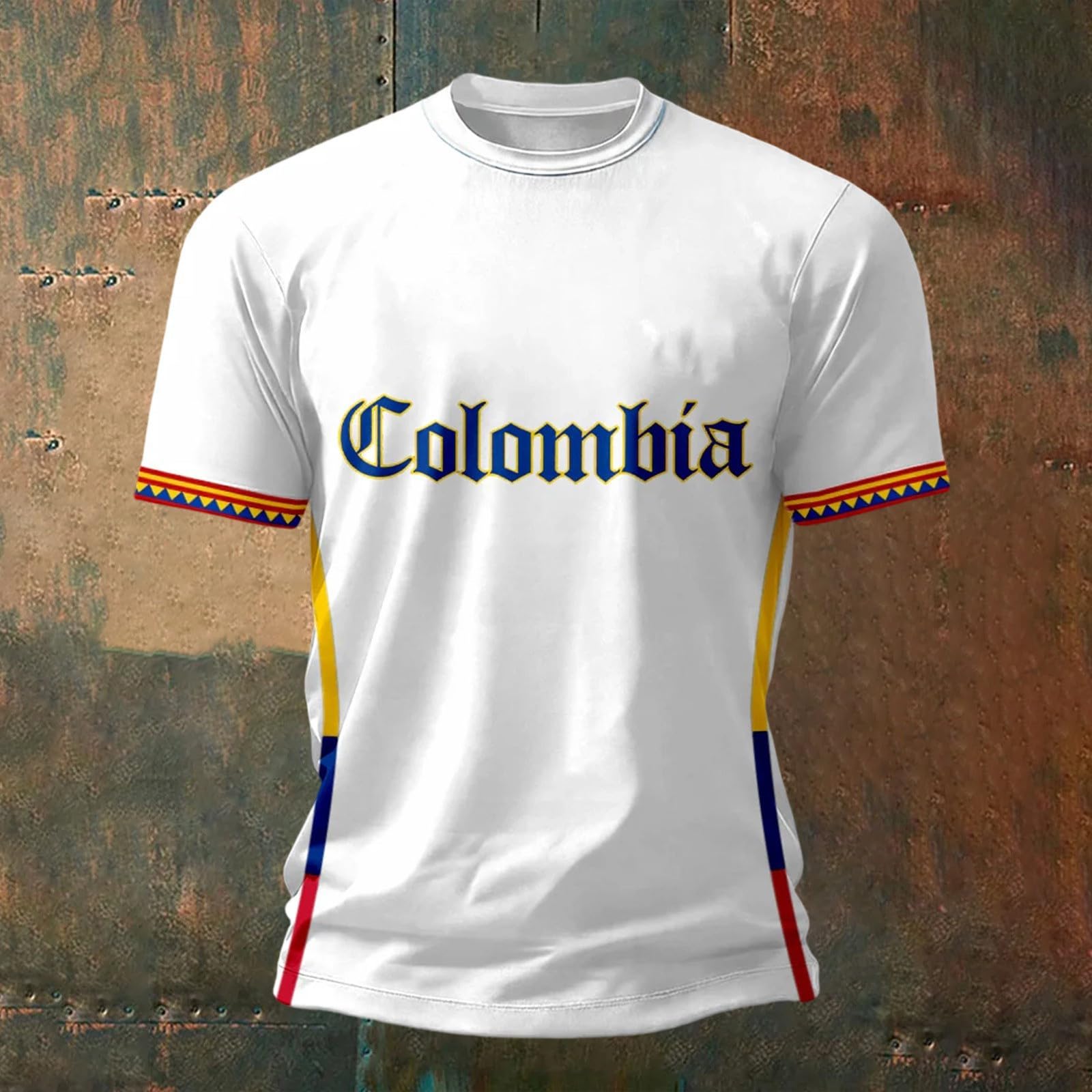 Camisetas Manga Corta Hombre,2026 Fútbol Colombia Hincha Jersey,Fan Cancha Deporte Playera, Transpirable Ropa Deportiva Ver el Partido,En casa,Bar,Reunión,Regalo,Campeón Tshirt