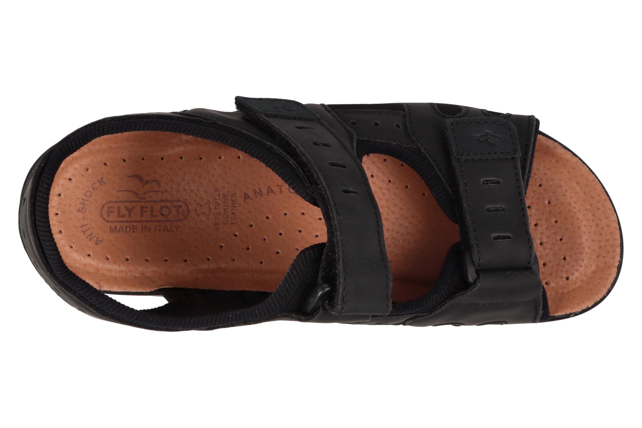 Fly Flot Sandalo Sportivo Uomo In Microfibra Elasticizzata Con Strappo E Cinturino Regolabile, Sottopiede Imbottito In Pelle SandaliUomo