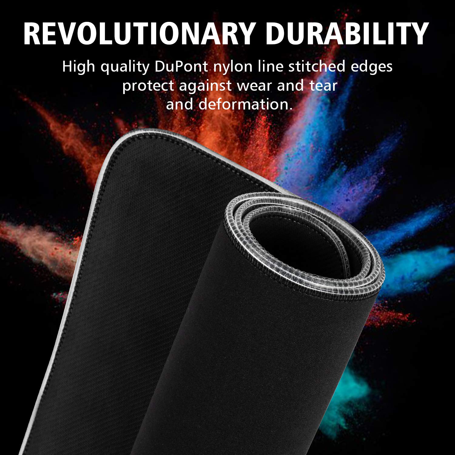 PHILIPS RGBゲーム用マウスパッド LEDソフト大型マウスパッド 調節可能な照明付き ワイヤレス充電 滑り止めゴムベース コンピュータキーボードマウスマット