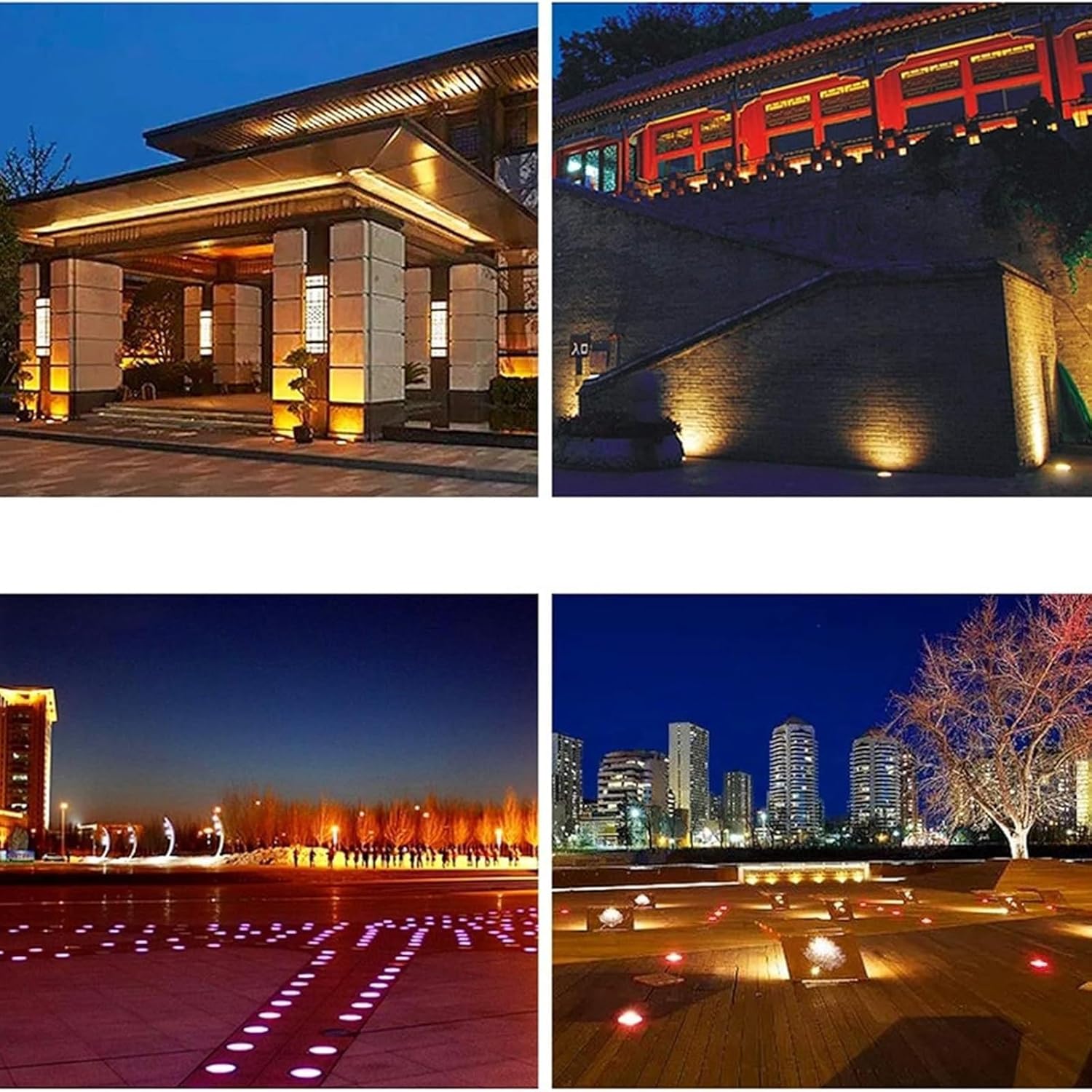 屋外埋設ライト - 地上LED景観ランプ、AC 12V/24V低電圧ウォークオーバーLEDグレアライトなし、15W丸型地下ライト、I