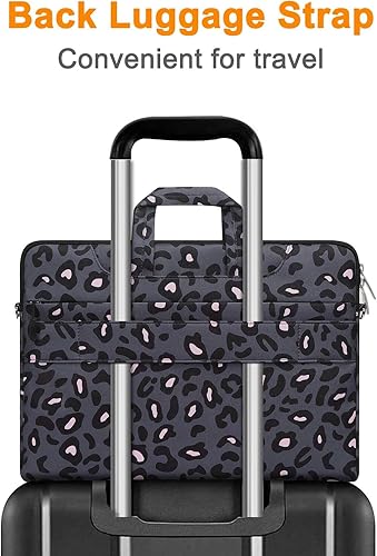 Miniatura 4 de MOSISO Bolsa de computadora portátil para mujer, bolsa de computadora de 15 pulgadas compatible con MacBook, HP, Dell, Lenovo, Asus, Notebook, bolsa