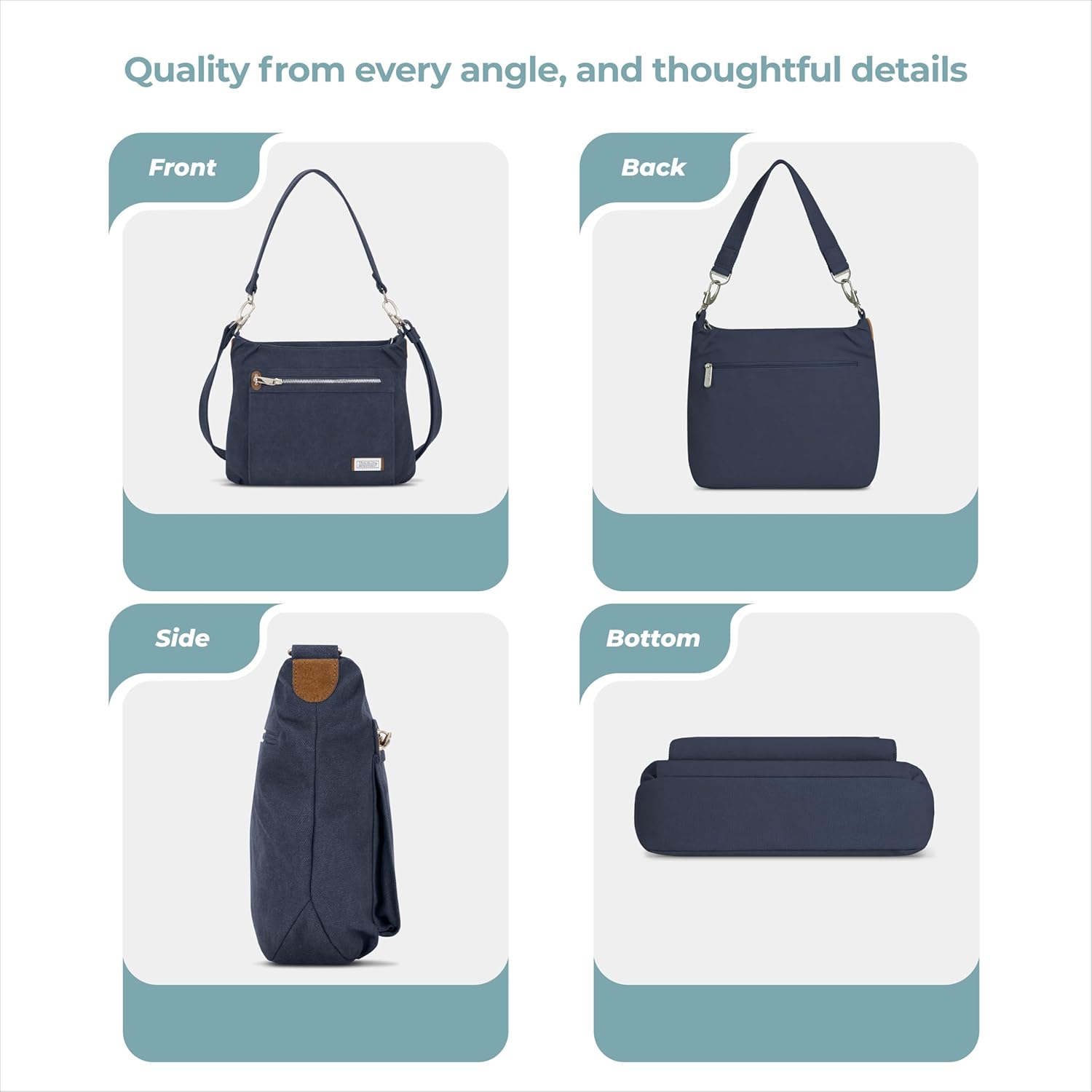 Travelon Anti-Theft Heritage Hobo Bag - Image 5