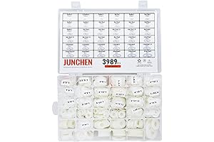 3989 Pieces Nylon Washers Assortment Kit in 36 Sizes, Flat Washer Plastic Spacer Assortment Kit