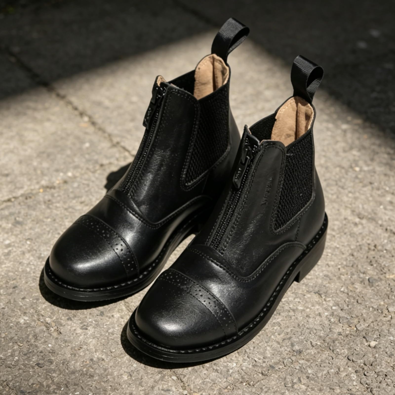 Botas Ecuestres Cortas Suela Antislizante Botines Montar Diseño Europeo Botas Cortas Equitación para, 34