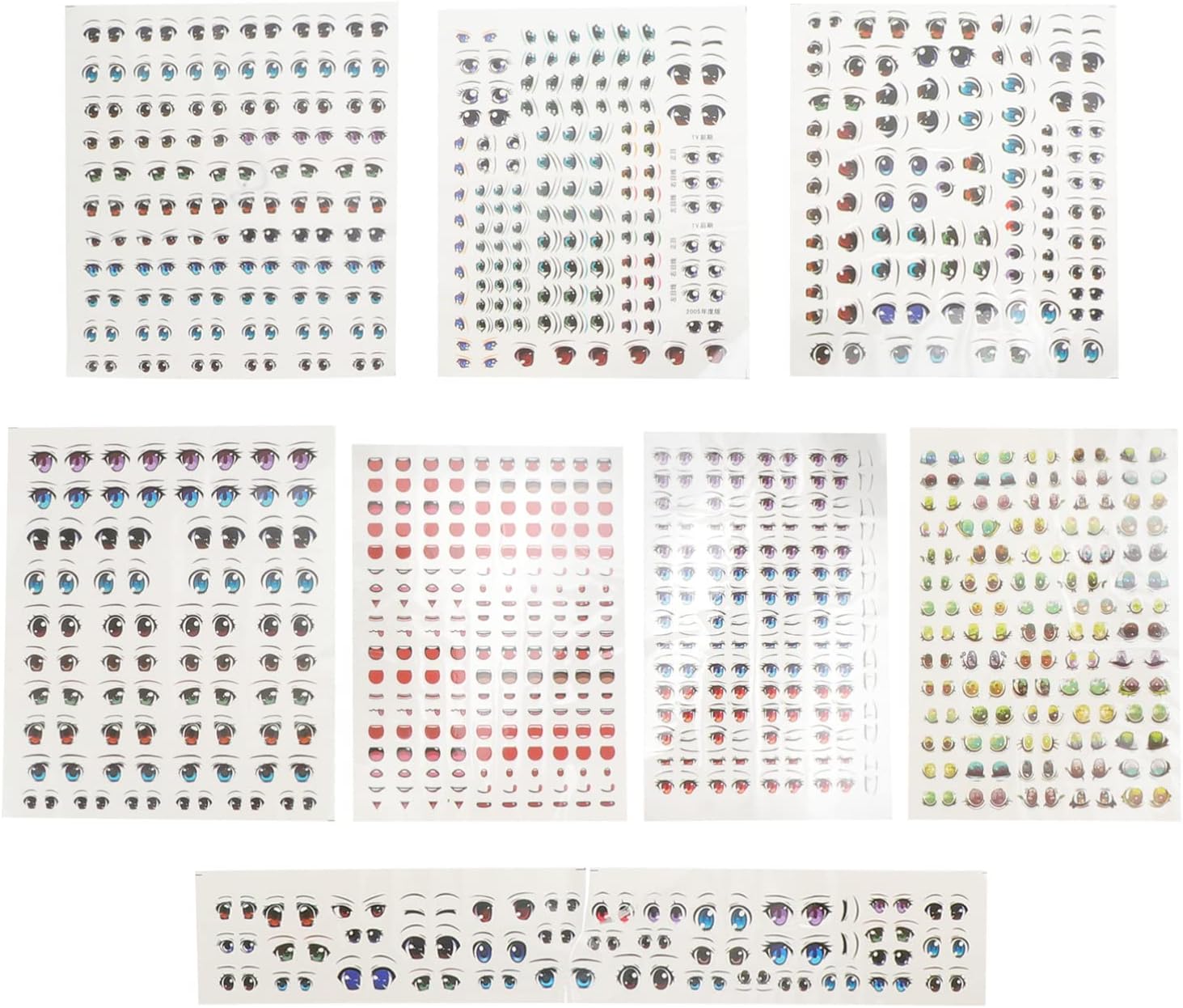 SEWACC Makeup Stickers para Uñas 8 Sheets of