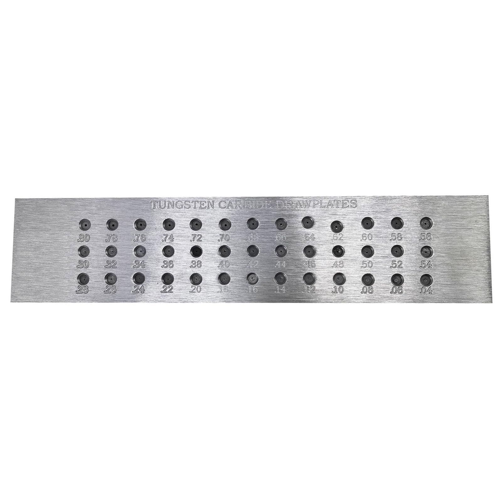 0.04-0.45/0.04-0.8/0.04-1.6mm Metal Wire Drawplate Round Shape Jewelry Making Tool Wire Drawing Measurement Scale Marking Tool