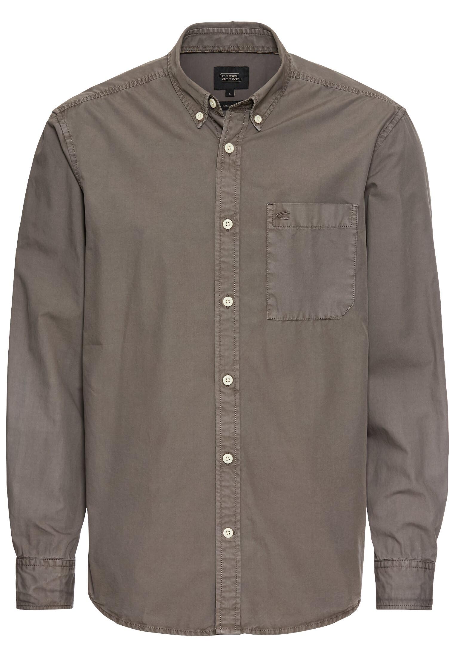 Camel Active Men's Gray 409113-5S13 Shirt, Xl