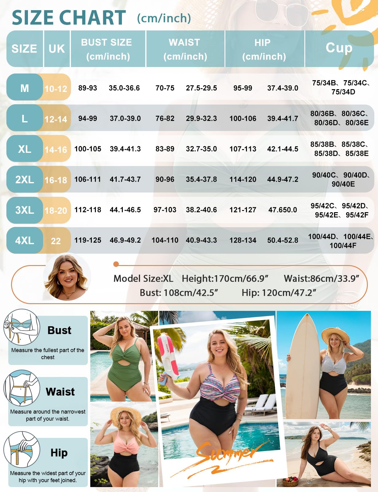 heekpek Badeanzug Damen Bauchweg Große Größen Einteiliger Badeanzug Große Oberweite V-Ausschnitt Ruched Bademode Plus Size Badebekleidung